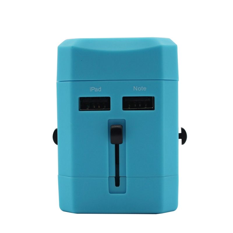 2.5A Dual USB model Outlet Travel Charger Adapter Plug Socket with USB for US UK EU AU