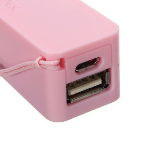 Perfume External Battery Charger Portable Power Bank with USB Cable For Phone 2600mAh