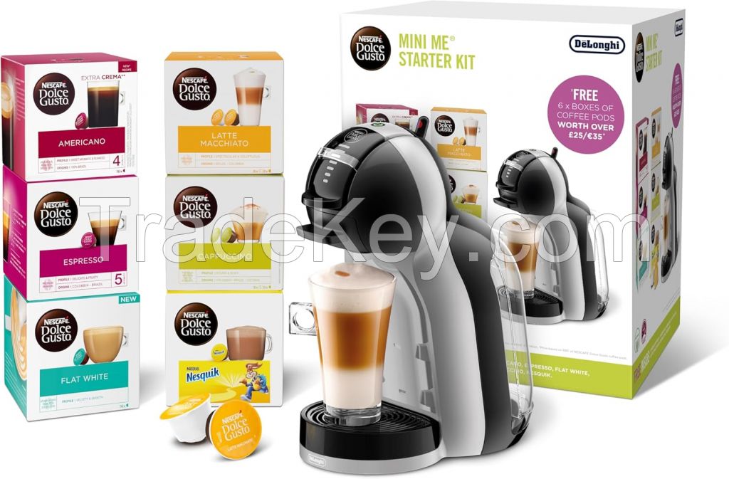 Dolce Gusto Coffee Machine, Genio 2, Espresso, Cappuccino and Latte Pod Machine, Silver