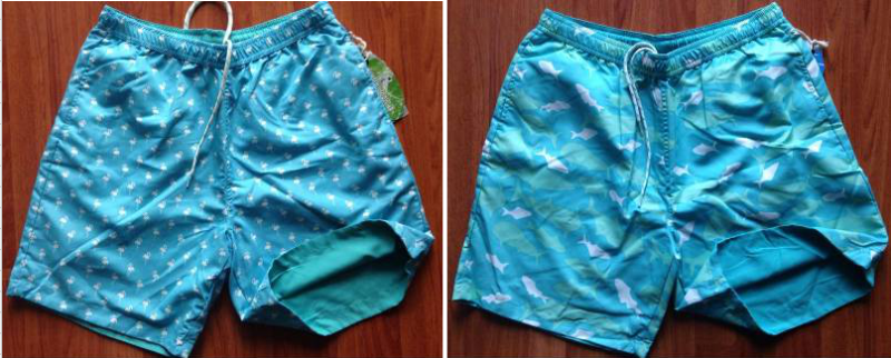 Islandia brand stocklot available, 32, 400pcs Men's reversible beach short TC2-383