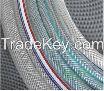 Reinforced pvc hose, pvc nylon braided hose from China