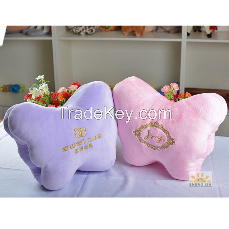 butterfly shape car set cushion pillows