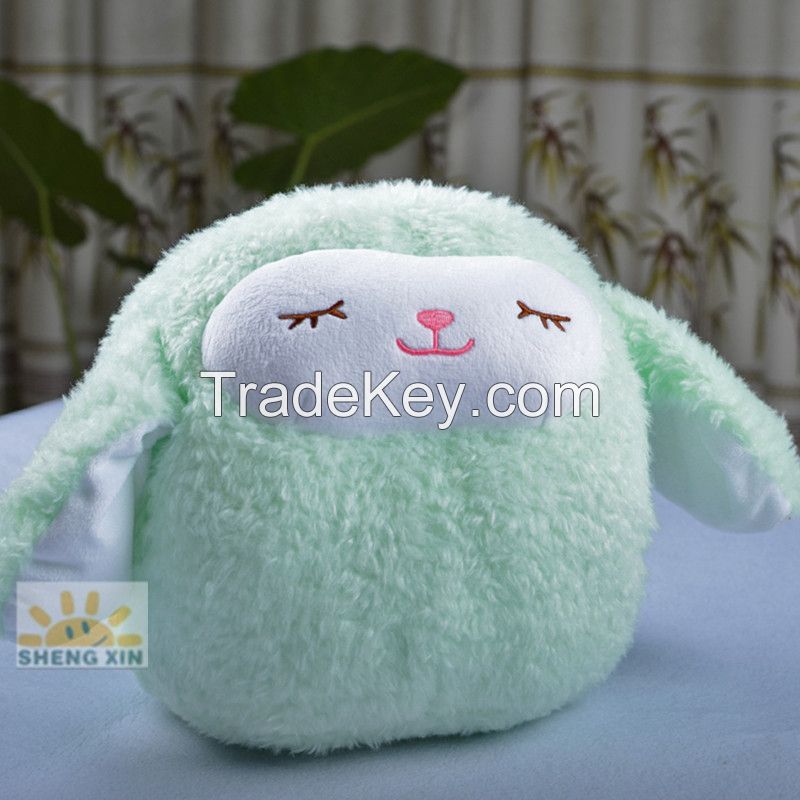 sheep hand warm pillow holder cushion