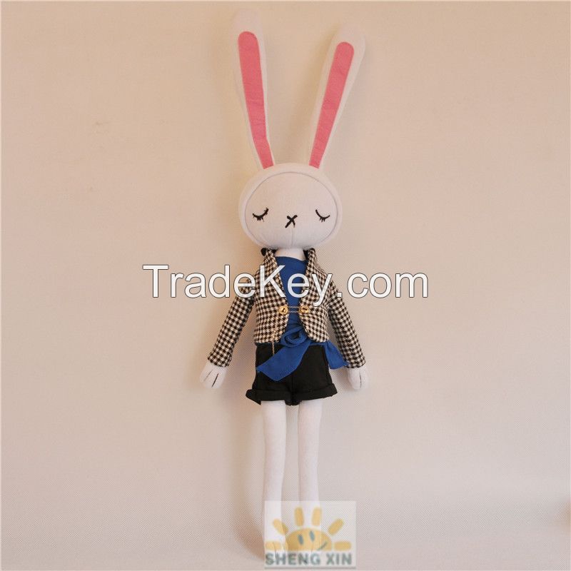 Rabbit Fashion Soft Stuffed animal Toys Baby Gifts