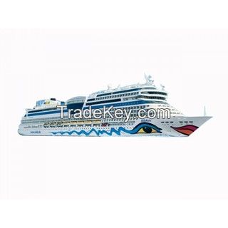 AIDAblu Wooden Model Cruise Ship