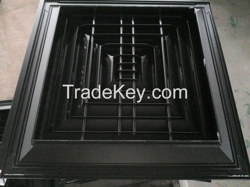 Aluminum square ceiling air diffuser