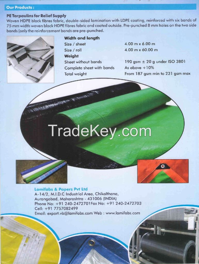 HDPE Tarpaulin and Fabrics