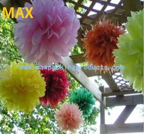 Paper pom poms