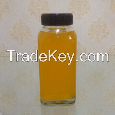 10oz french square glass juice bottle