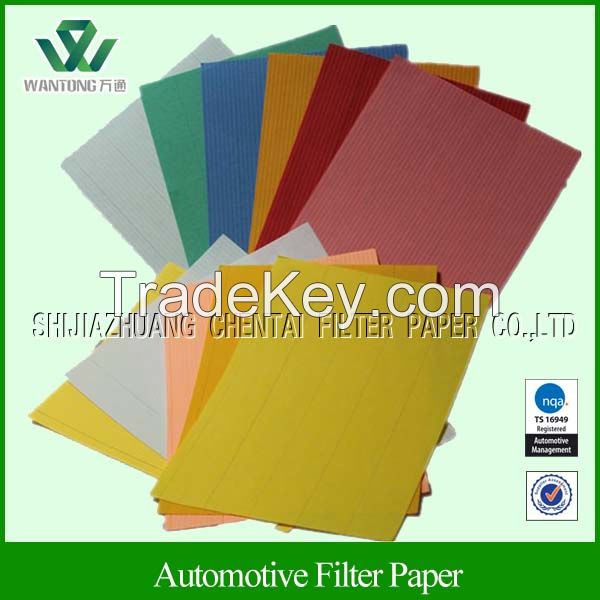 light duty acrylic car air filter paper