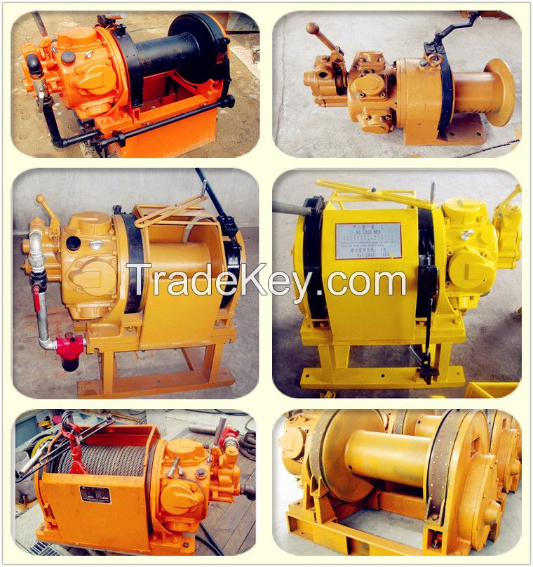 10 ton, 15 ton pneumatic driven air winch for mining, oil field, ships