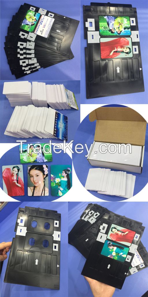 Free Samples 86 * 54 * 0.76mm Blank Inkjet PVC ID Card for Epson Inkjet Printer with Coating 