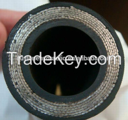 High pressure oil tube hydraulic rubber hose steel wire rubber hose