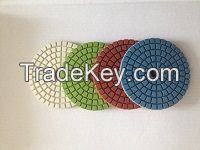 diametre 100mm flexible marble wet polishing pad