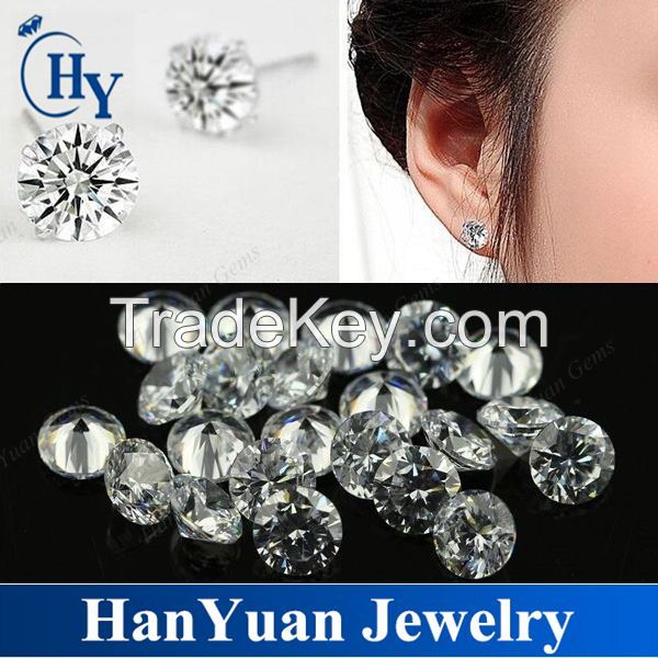 good quality 1mm 3mm white cubic zirconia