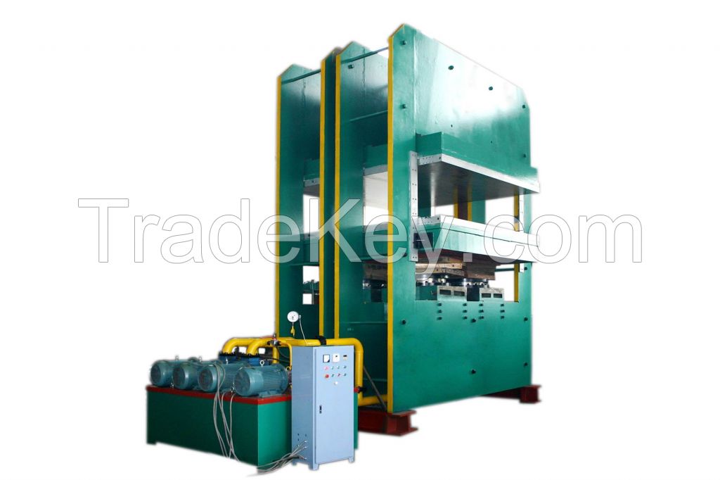 Steam heating large frame hot press