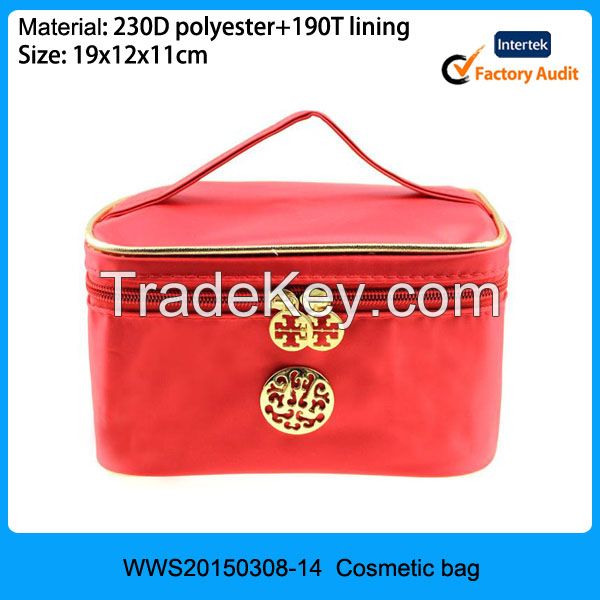 cosmetic bag with compartments