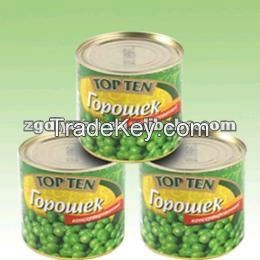 canned green peas