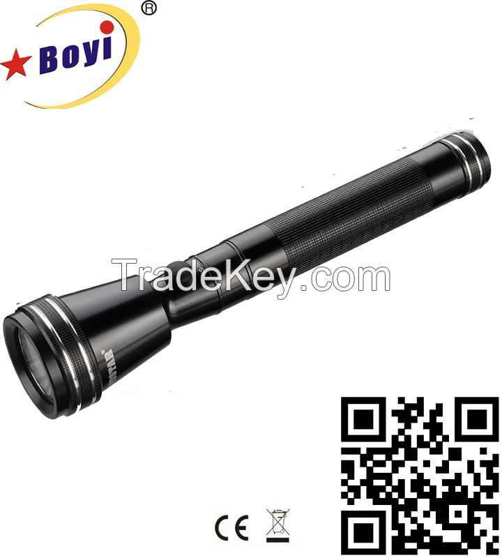 high power aluminium rechargeable 3W  led flashlight