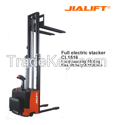 1500kg, 1600mm full electric stacker CL1516