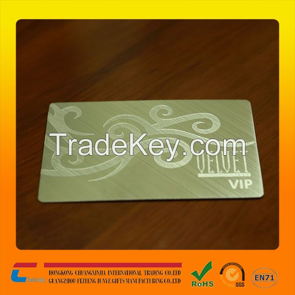 stainless steel card metal business card for your business