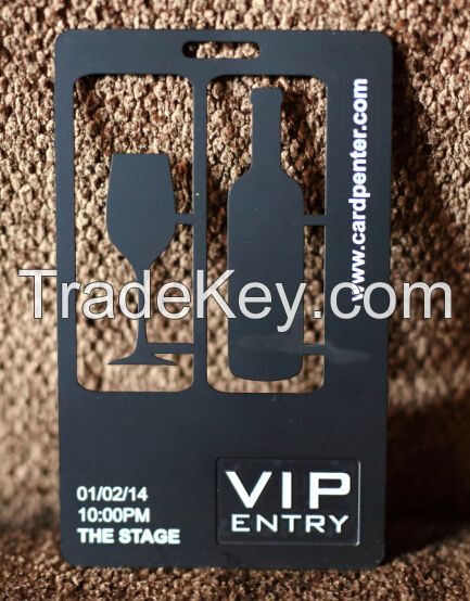 Custom metal business card  VIP card member card matt black metal card