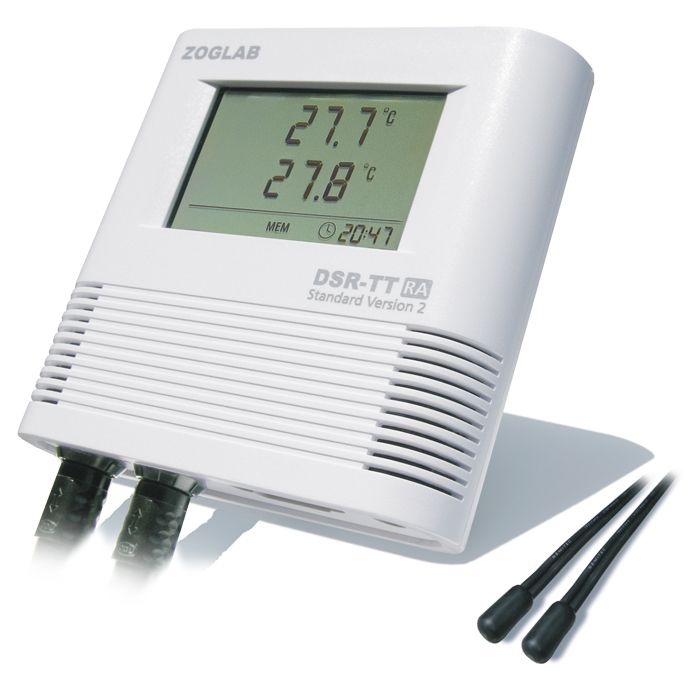 Dual Temperature Data logger with External Probe