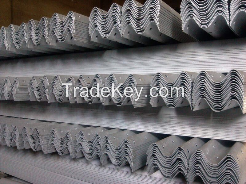 Hot Dipped Galvanized Highway Guardrail, powder coating