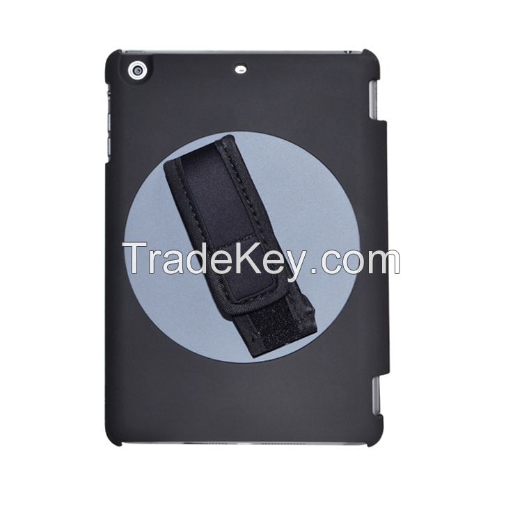 For iPad air handheld rotation case, best quality case for ipad 5