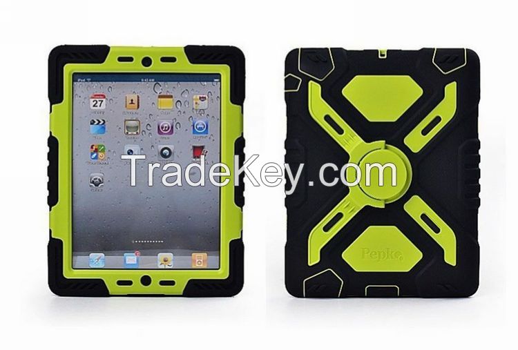 Pepkoo Spider Extreme Military Heavy Duty Waterproof Dust/Shock Proof with stand Hang cover Case For iPad 2 3 4 air 2