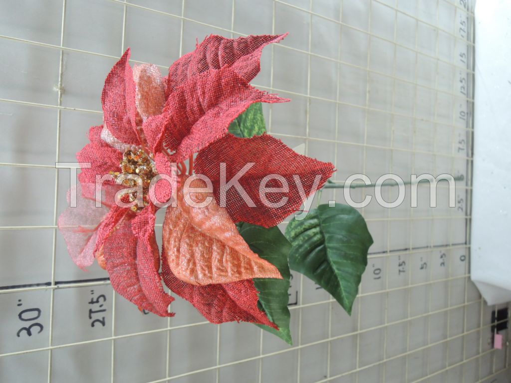 27 inch stem for christmas decoration,  mangnolia flower, plastic flower  