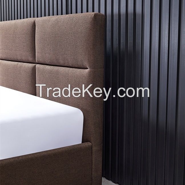 Bedroom Furniture Queen Size Metal Bed Wooden Double Bed Bases Frame For Full Size