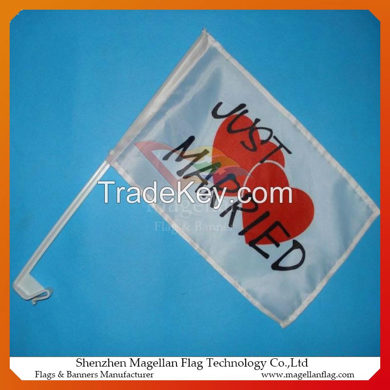 advertising event promotion polyester car flag customized printing wholesale