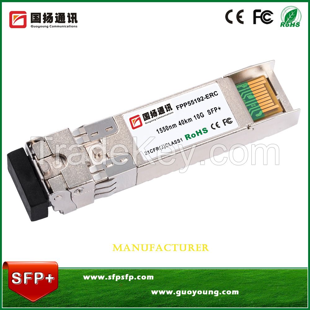 1550 40km Duplex LC 10G SFP+ ER Optical Module