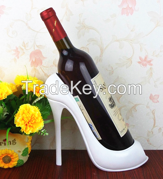 Polyresin Resin High Heel Wine Bottle Holder