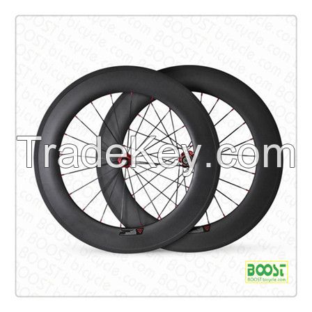 Fanshionable cycling!U shape 23mm width 88mm Carbon road bike clincher Tubuless compatible