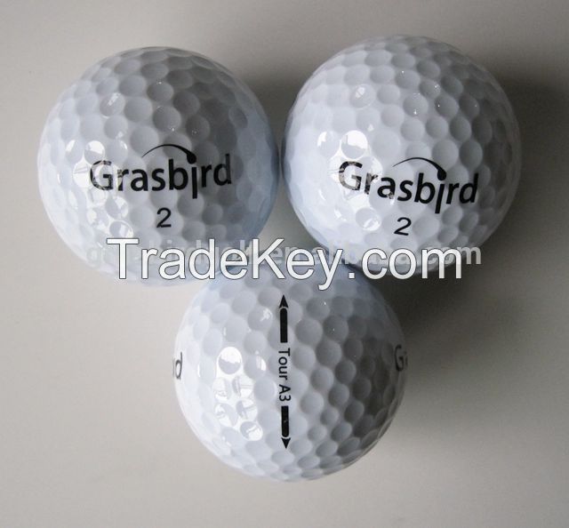 new personalized bulk sale tour golf ball three piece golfballs