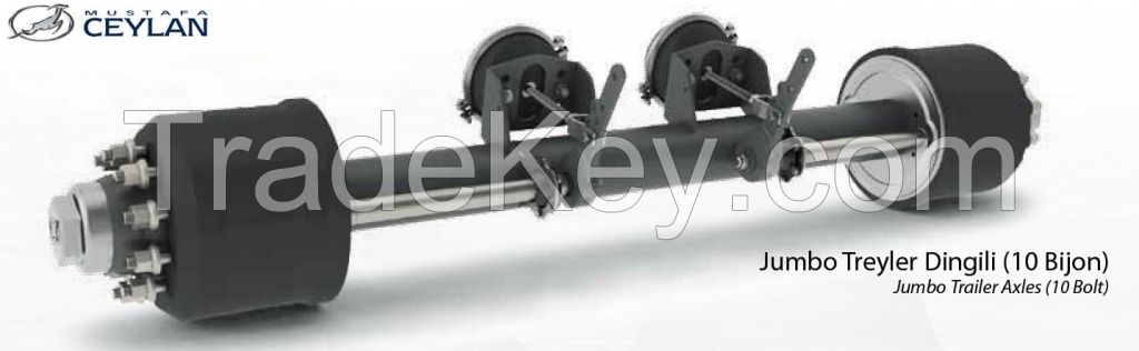 SINGLE  AND DOUBLE TYRE JUMBO TRAILER AXLES