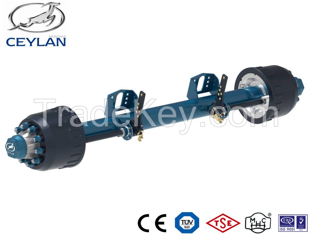 SINGLE  AND DOUBLE TYRE JUMBO TRAILER AXLES