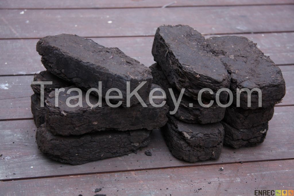 Peat briquettes