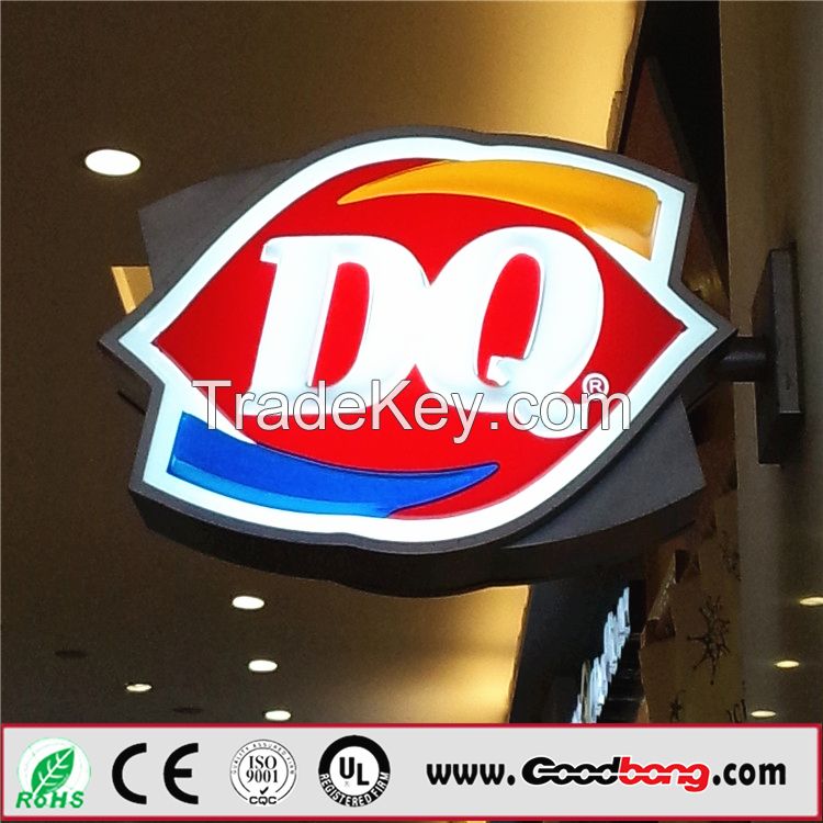 Advertising Square Silk screen LED Illuminated Sign Light Box