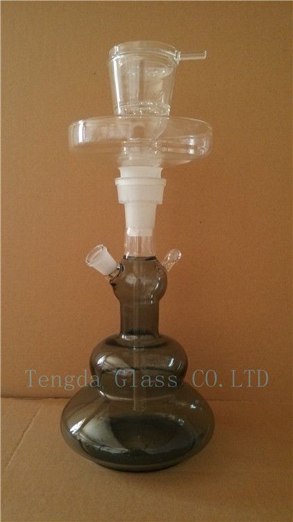 H-5173 glass nargile with leather package made by tengda