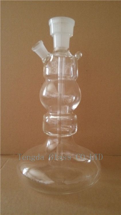 height:245cm clear glass hookah with leather package