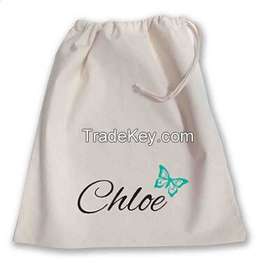 2015  Durable Natural Bulk Custom Imprint Cotton String Bag