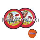 2015 Promotional Foldable Pocket Bulk Nylon Custom Frisbee