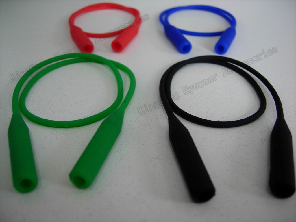 100% silicone soft eyewear retainer cord eyeglass retainer eyeglass holder eyeglass lanyard eyewear chain with round tube end