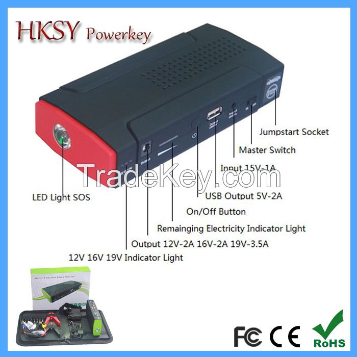 2015 hot selling 13800mah car jump starter