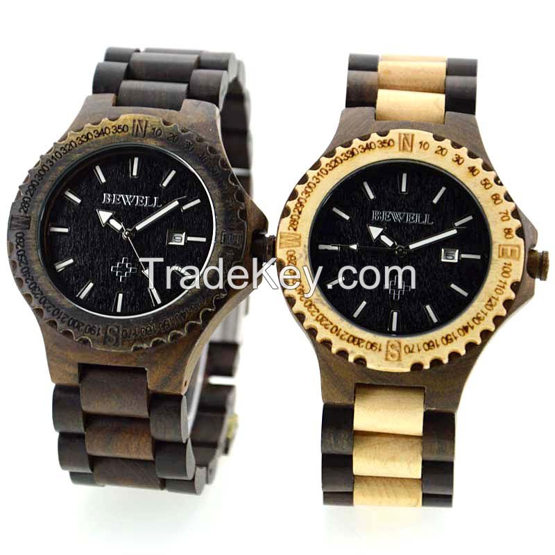 Three Color Wood Wrist Watch for Man 2016 New Arrival Factory Supplier