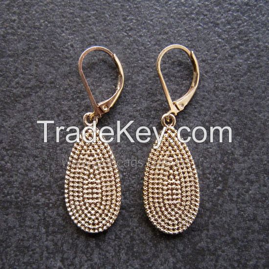 Retro Style brass alloy owls shape hooped earrings