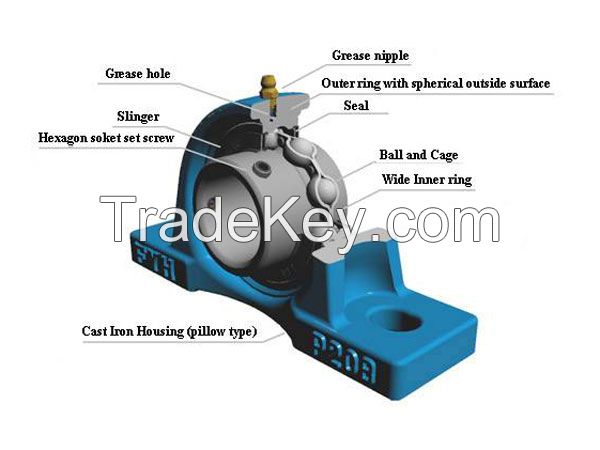 Pillow block bearings